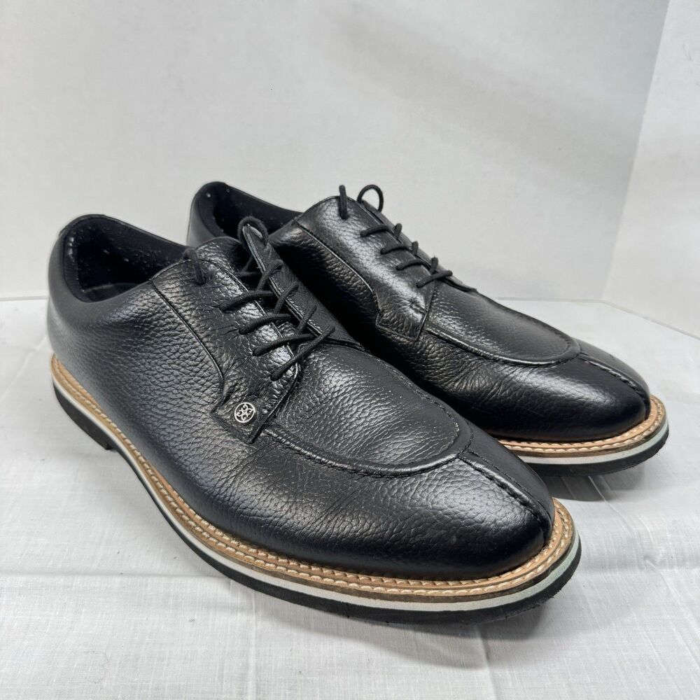 G/FORE Split Toe Street Gallivanter Shoes Onyx Black Men 12 Spikeless Waterproof
